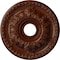 Ekena Millwork Granada Medallion (Canopies up to 6 5/8"), 18"OD x 3 1/2"ID x 2 1/2"P, Burnished Mahogany Crackle CM18GABMC - alternate 1